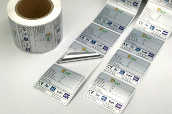 Textured sticker labels